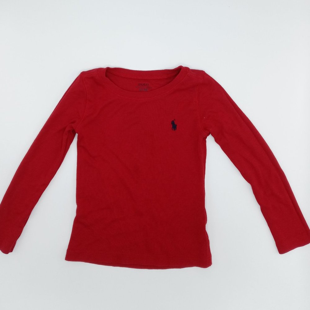Ralph Lauren Cotton-Blend Long-Sleeve Tee 3T/3